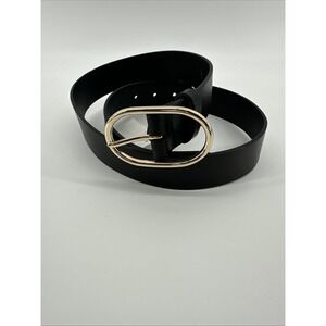 J CREW NWT Womens Classic Black Leather Classic Basic Belt XS-Small BJ919